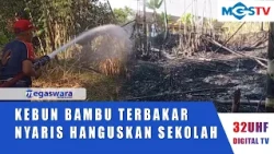 BAMBOO GROVE CATCHES FIRE, NEARLY TORCHES SCHOOL