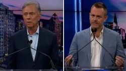 Lamont, Elliott spar over taxes, utility costs and ICE mask policy in News 8 debate