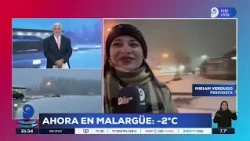 The cold has arrived with snowfall in Mendoza