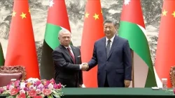 Chinese president, Jordan's king attend signing ceremony of cooperation documents