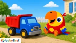 Larry the Parrot Learns New Words | Toddler Learning Video | Vehicles, Games & More | BabyFirst