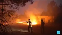 French firefighters work tirelessly to stop blaze from spreading • FRANCE 24 English