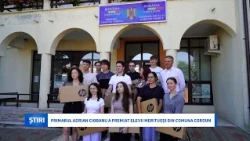 Primarul Adrian Ciobanu a premiat elevii merituoși din comuna Cordun