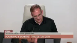 Planning and Zoning Meeting - 8/26/2026