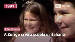 Going to school in Italian in Zurich (1991) | Il Quotidiano | RSI Archives