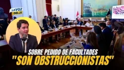 Santiago Bedoya on the request for legislative powers: "We are witnessing a clearly obstructionis...