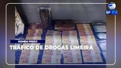 TÁ NO AR - Homem é preso com uma sacola recheada de drogas em Limeira