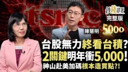 台股無力 終看台積電？2關鍵神山明年衝5000 法說前拉回都是買點？《鈔錢部署》盧燕俐 ft.陳慧明 20261013