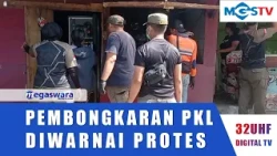 PEMBONGKARAN LAPAK PKL DI SUKARAJA DIPROTES PEDAGANG