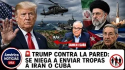 🚨TRUMP CONTRA LA PARED: SE NIEGA A ENVIAR TROPAS A IRAN O CUBA