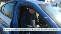 Voghera, man assaults partner in the street then two police officers: arrested