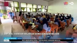 SMP NEGERI 5 KENDARI MANDATES STUDENTS TO WEAR MASKS