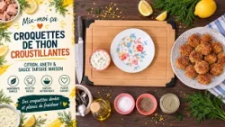 Mix-moi ça: Croquettes de Thon Croustillantes | Citron, Aneth & Sauce Tartare Maison