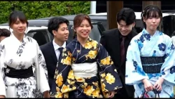 "Coming of Age" Celebration in Yukata: Renewing Their Resolve as Adults (Hongu-cho, Tanabe City, ...