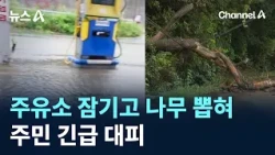 Gas Station Submerged and Trees Uprooted by Torrential Rain… Residents Evacuate / Channel A / News A