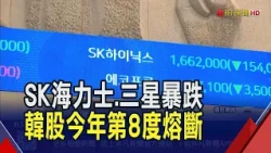 SK Hynix and Samsung Plunge Over 10%... South Korean Stocks Take a Dive, Triggering 8th Circuit B...