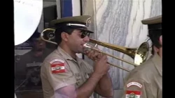 City News records the 164th anniversary celebration of the Military Police in Rio do Sul in 1999