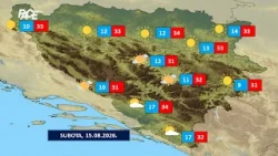 Vremenska prognoza by Haris Babić za 15. august 2026. godine.