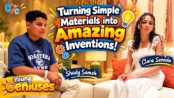 Turning Simple Materials into Amazing Inventions! 🌟 Young Geniuses | Shady Sameh  #youthtalent #CYC