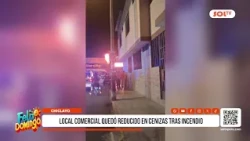 Chiclayo: Business reduced to ashes after fire