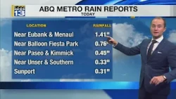 Locally heavy rainfall, flash flooding possible again Saturday afternoon in parts of New Mexico