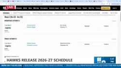 Hawks release 2026-27 schedule: What to expect this season