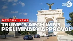 Trump's arch wins preliminary approval from federal planning commission