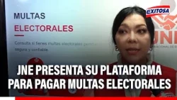 🔴🔵 JNE presents its platform for paying electoral fines