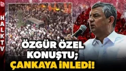 YOU COULDN'T DROP A NEEDLE WITHOUT FINDING A PLACE! Özgür Özel spoke in front of Çankaya Municipa...