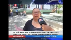 Mrs. Hilaria de Pernalete urges the Lara Public Ministry to speed up eviction investigations