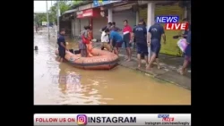 গুৱাহাটী মহানগৰীত ভয়ংকৰ বান পৰিস্থিতি। সাউকুছিত নাৱেৰে চিকিৎসালয়লৈ নিয়া হৈছে ৰোগী।