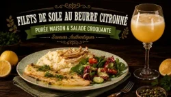 La Table de Maria: Filets de Sole au Beurre Citronné | Purée Maison & Salade Croquante