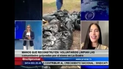 Volunteers clean up communities hit by the earthquake in La Guaira