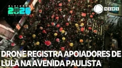 Drone footage captures supporters of the re-elected president on Avenida Paulista