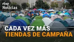 Más personas se suman a las diferentes acampadas por toda España | RTVE Noticias