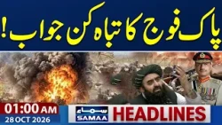 Afghanistan’s Attack | Pak Army Destroys Afghan Border Check Posts | 01 AM News Headlines | SAMAA TV