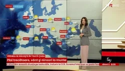 METEO. Ploi trecătoare, vânt și ninsori la munte