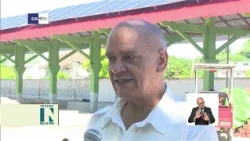 Solar charging station being built at the Las Tunas railway terminal