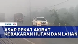 Thick Smoke in Banjarbaru Disrupts Road Users, Visibility Only 10 Meters