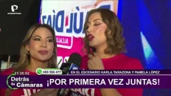 Karla Tarazona and Pamela López together on stage for the first time