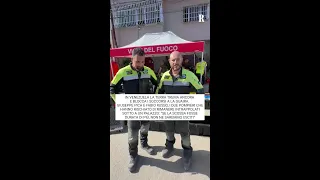 Firefighters Fabio Russo and Giuseppe Pica recount the moment of the earthquake in Macuto