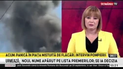 Major fire in the capital's center. A thick, black cloud of smoke has covered the area