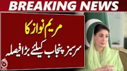 Maryam Nawaz | Punjab Development | Green City Entrances | CM Merit Badge - Aaj News