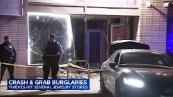 Chicago police investigating crash-and-grab burglaries at jewelry stores across North Side