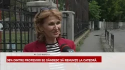 38% DINTRE PROFESORI SE GÂNDESC SĂ RENUNŢE LA CATEDRĂ