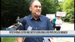 PROTEST IN PERIȘANI! LOCALS COMPLAIN ABOUT TRUCK TRAFFIC ON GROȘI ROAD