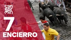 SÉPTIMO ENCIERRO de San Fermín 2026 | Toros de Miura
