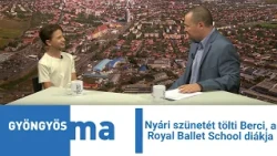 Nyári szünetét tölti Berci, a Royal Ballet School diákja