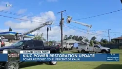 KIUC restores 81% of Kauai power; some North Shore restorations could begin in days