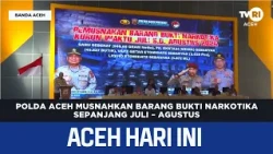 Aceh Police Destroy Seized Narcotics from July–August | Aceh News Today